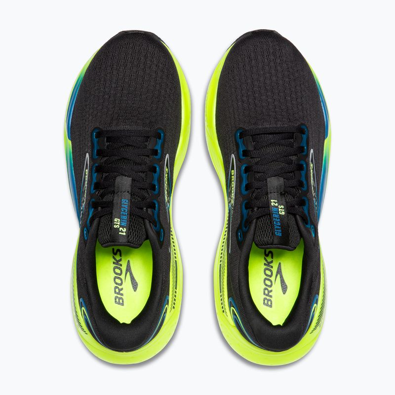 Brooks Glycerin GTS 21 férfi futócipő fekete/kék/ightlife 12