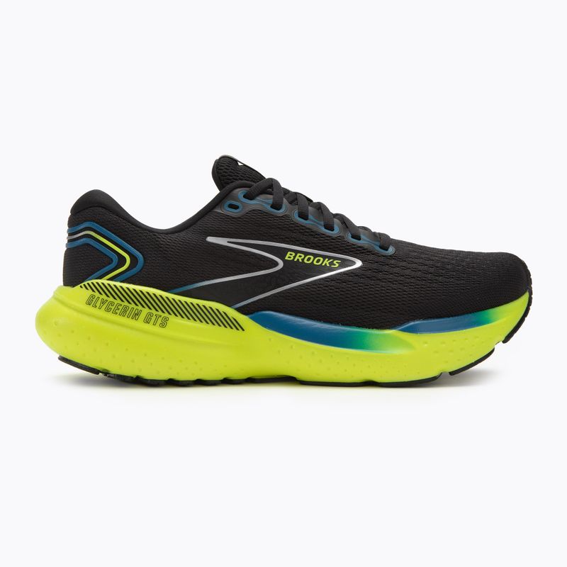 Brooks Glycerin GTS 21 férfi futócipő fekete/kék/ightlife 2