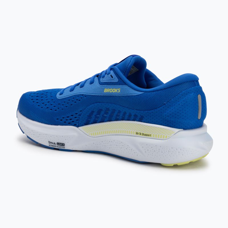 Férfi Brooks Adrenaline GTS 24 kobalt/neósárga/peacat futócipők 3