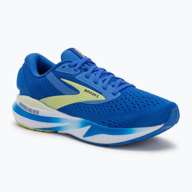 Férfi Brooks Adrenaline GTS 24 széles fazonú kobalt/neósárga/papagáj futócipő