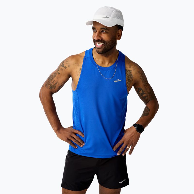 Férfi Brooks Atmosphere Singlet 3.0 futó tank top neo kék 4