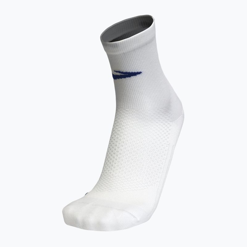 Brooks Elite fehér/kobalt zokni
