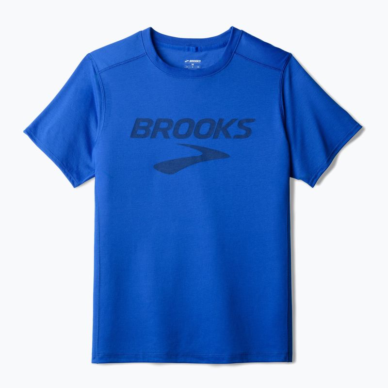 Brooks Distance 3.0 férfi futópóló neo kék/brooks logó 5