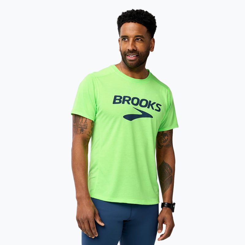 Férfi Brooks Distance 3.0 neo limeade/brooks logós futópóló