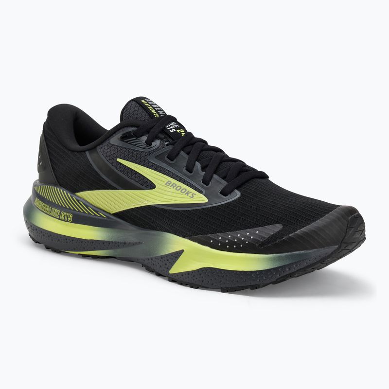 Férfi futócipő Brooks Adrenaline GTS 24 Weatherized fekete/ebony/új sárga