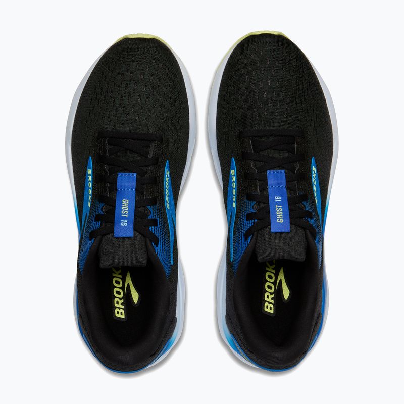 Brooks Ghost 16 férfi futócipő fekete/kobalt/neósárga 5
