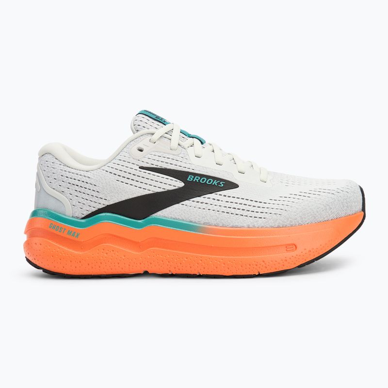 Brooks Ghost Max 2 férfi futócipő oyster mushroom/narancs/teal 2