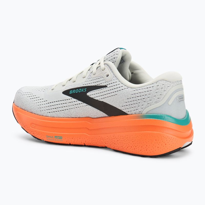 Brooks Ghost Max 2 férfi futócipő oyster mushroom/narancs/teal 3