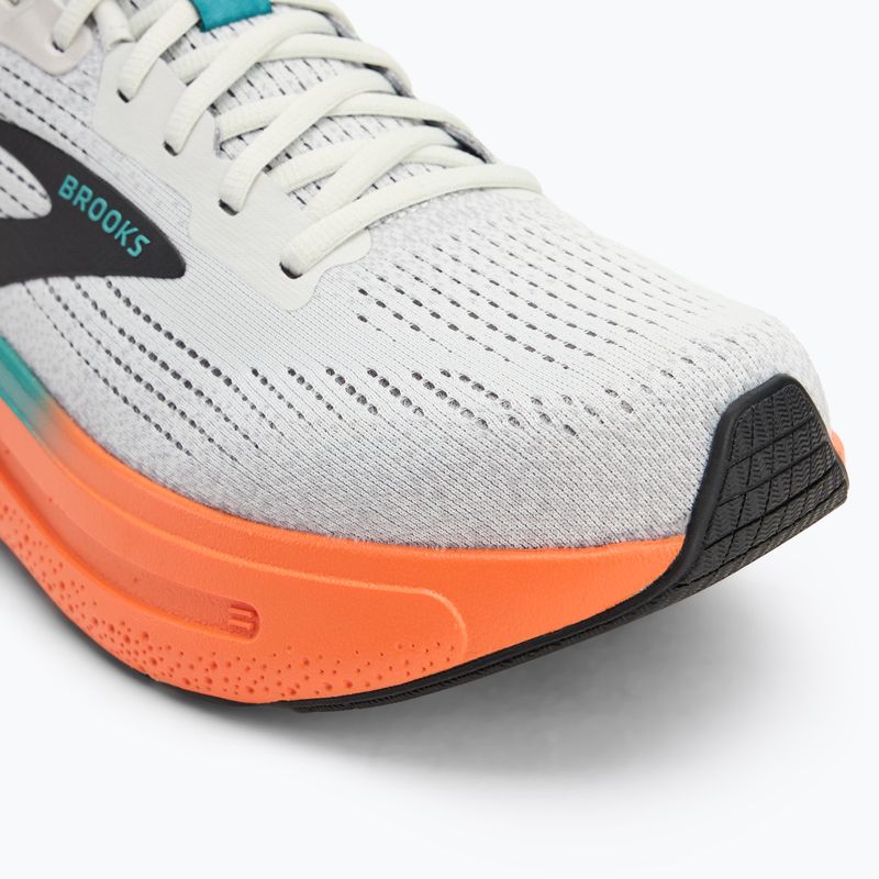 Brooks Ghost Max 2 férfi futócipő oyster mushroom/narancs/teal 7