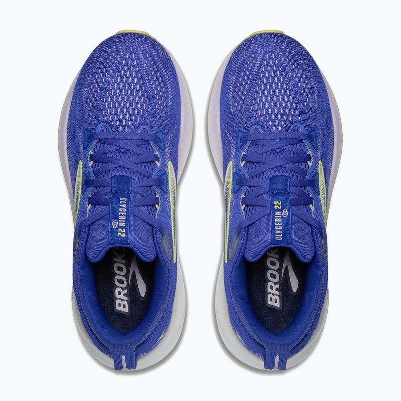 Női futócipő Brooks Glycerin 22 amparo blue/hyper iris/yper iris/sárga 11