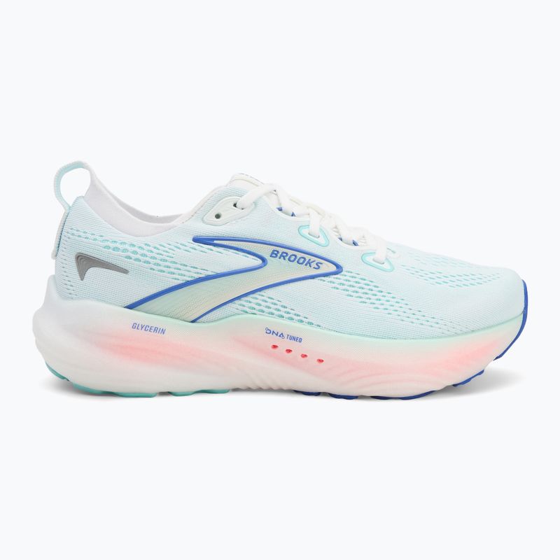Női futócipő Brooks Glycerin 22 wide fit fehér/limpet shell/amparo kék 2