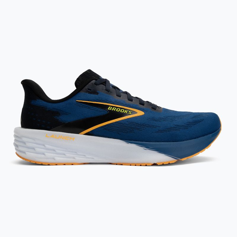 Brooks Launch 11 férfi futócipő black/navy peony/orange 2