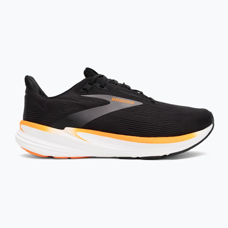Férfi futócipő Brooks Revel 8 black/excalibur/orange 2