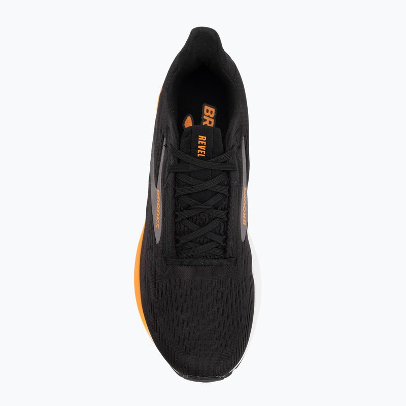 Férfi futócipő Brooks Revel 8 black/excalibur/orange 5