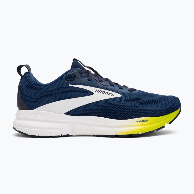 Férfi futócipők Brooks Trace 4 navy/peacoat/acid lime 2