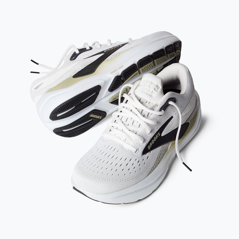 Férfi futócipő Brooks Ghost Max 3 bright white/tea/black 9