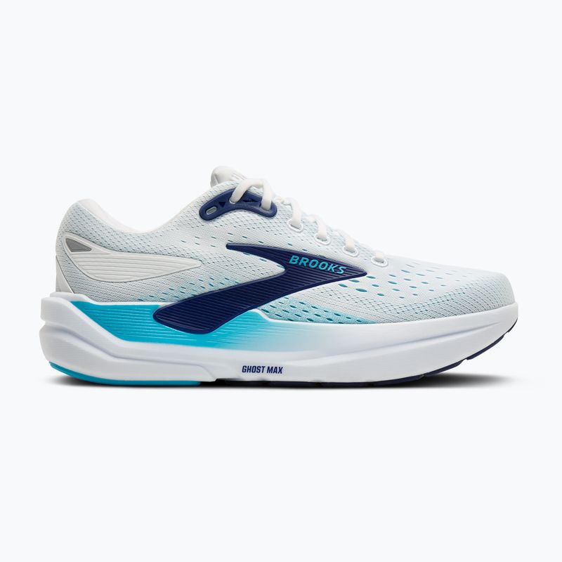 Férfi futócipő Brooks Ghost Max 3 bright white/beacon blue/teal 2