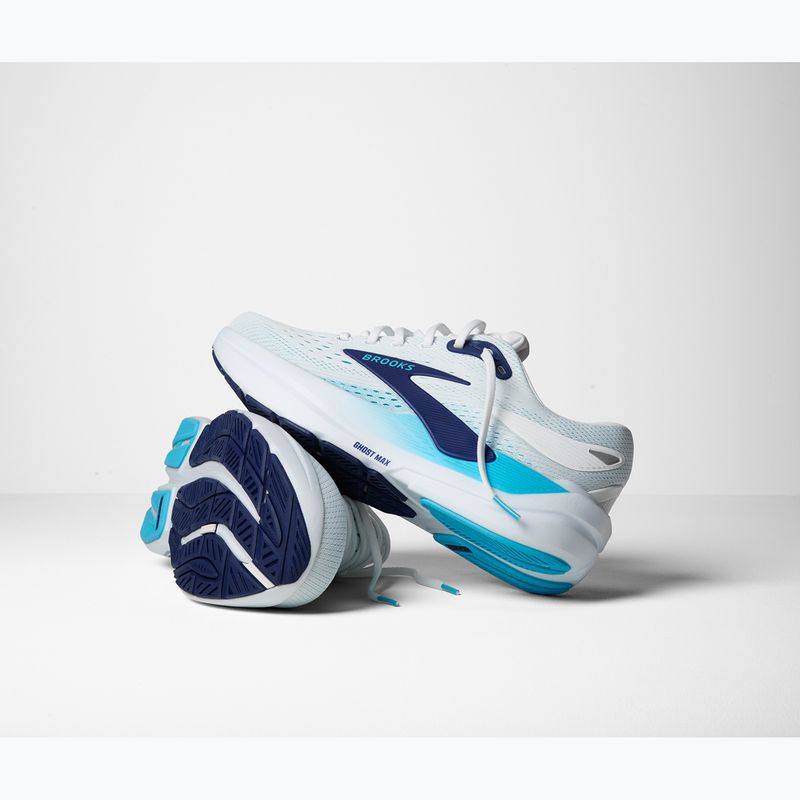 Férfi futócipő Brooks Ghost Max 3 bright white/beacon blue/teal 8