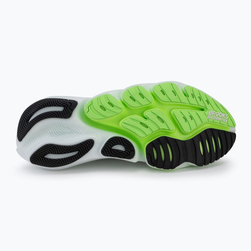 Férfi futócipő Brooks Glycerin Flex white/green gecko/phantom 4