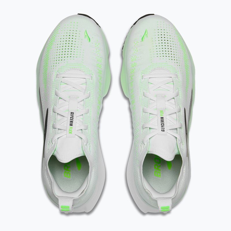 Férfi futócipő Brooks Glycerin Flex white/green gecko/phantom 7