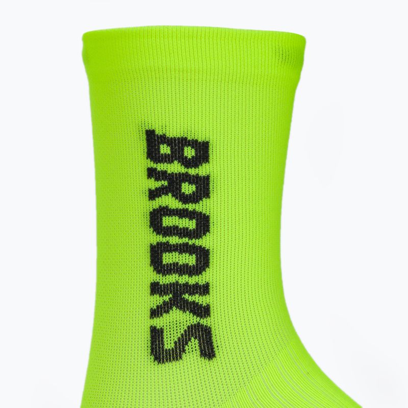 Futózokni Brooks Ghost Crew yellow 3