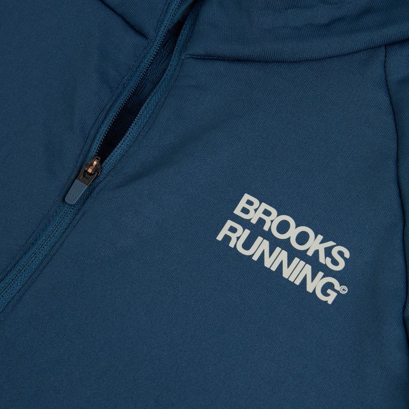 Férfi futópulóver Brooks Thermal Reflective 1/2 Zip blue 3