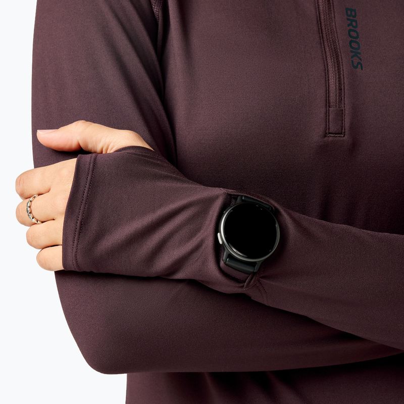 Női futófelső Brooks Dash 1/2 Zip 3.0 brown 4