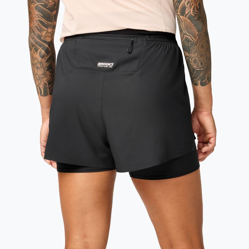 Női futónadrág Brooks Cascadia 2-in-1 Short black 2