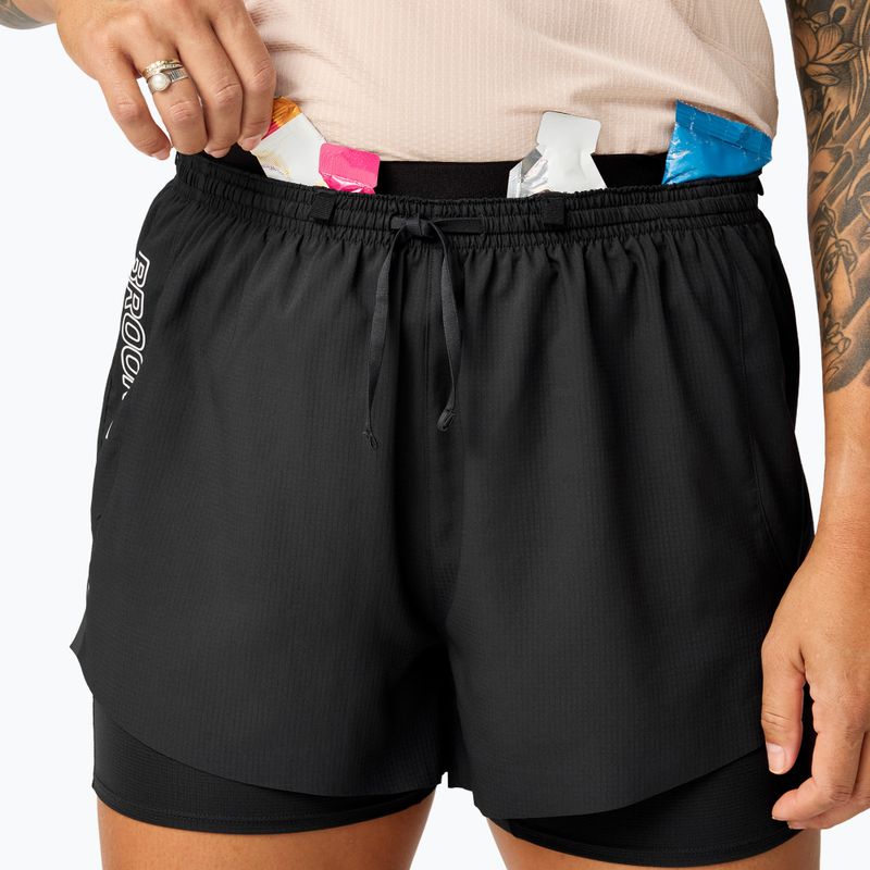 Női futónadrág Brooks Cascadia 2-in-1 Short black 3
