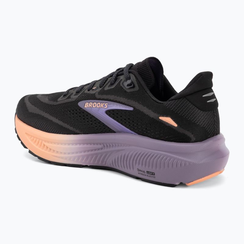 Női futócipők Brooks Ghost 18 black/mulled grape/peach 3