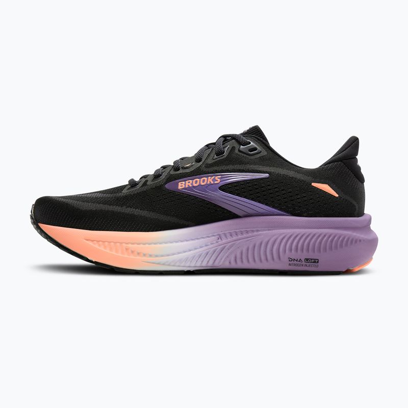 Női futócipők Brooks Ghost 18 black/mulled grape/peach 3