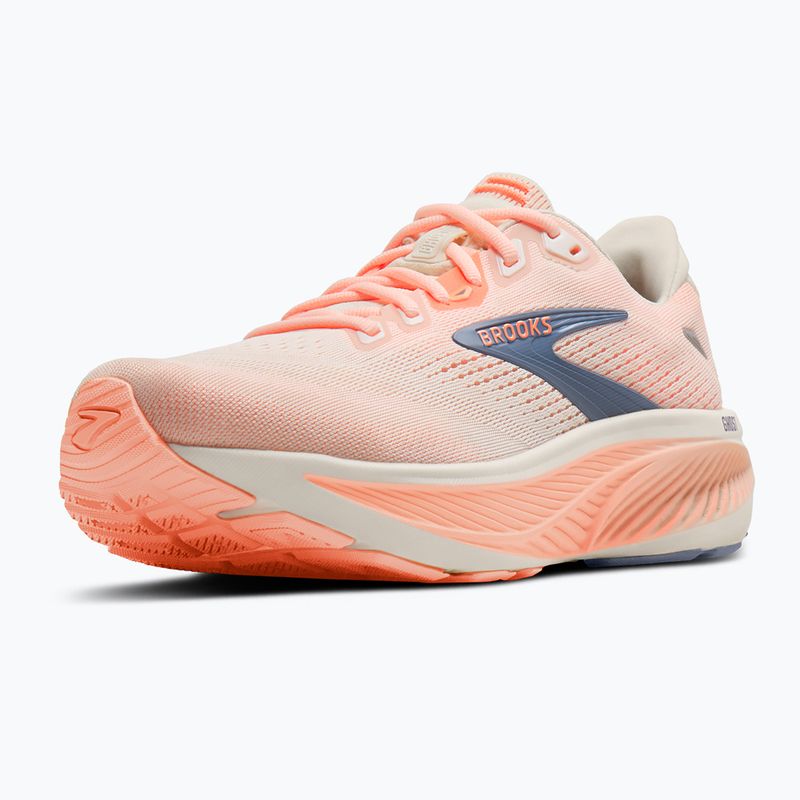 Női futócipők Brooks Ghost 18 star white/cyber peach/grey 4