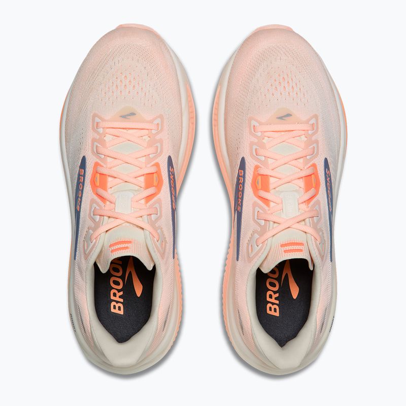 Női futócipők Brooks Ghost 18 star white/cyber peach/grey 7