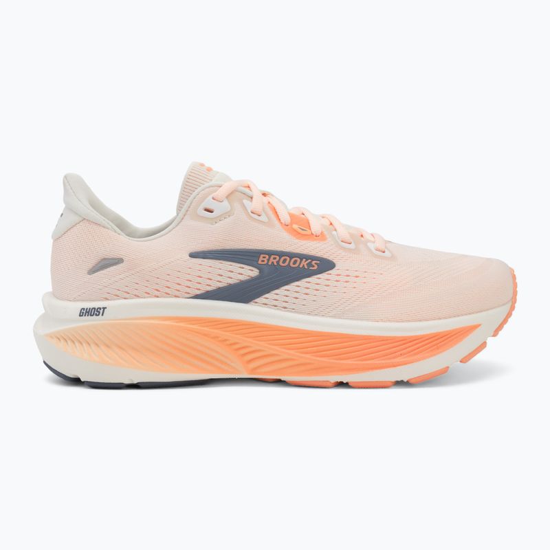 Női futócipők Brooks Ghost 18 star white/cyber peach/grey 2