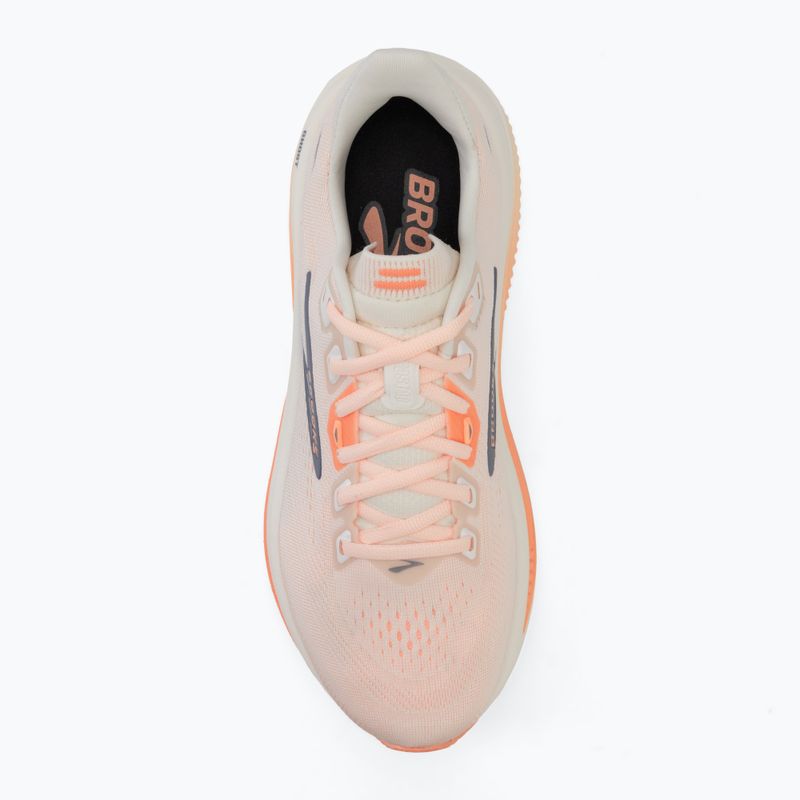 Női futócipők Brooks Ghost 18 star white/cyber peach/grey 5