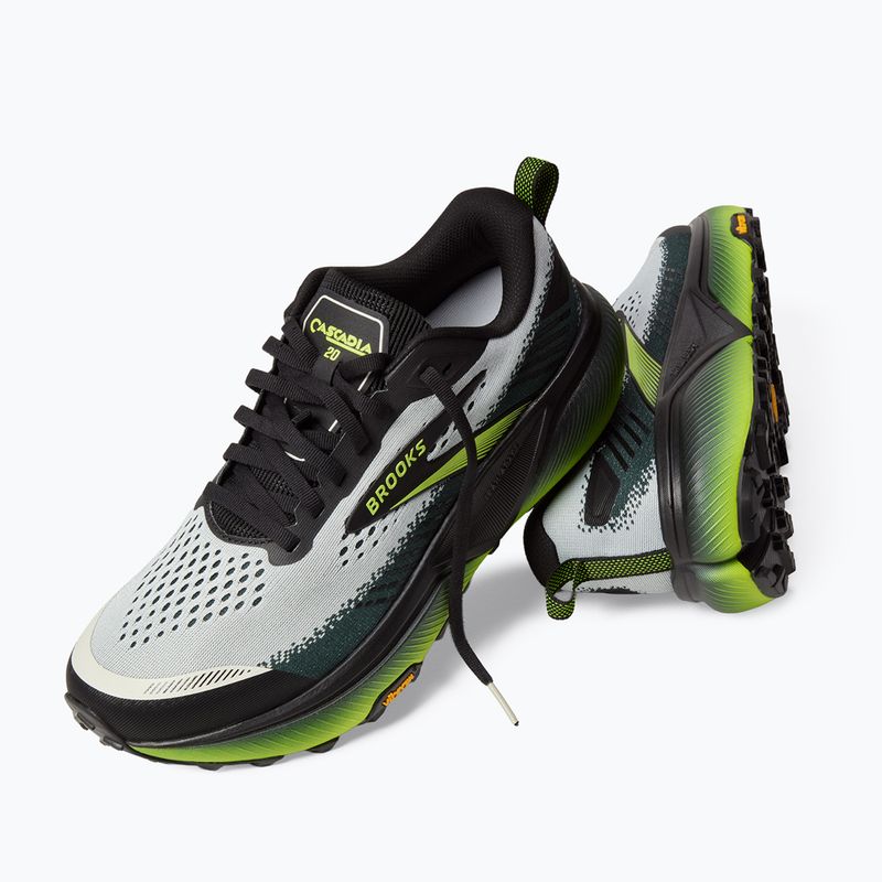 Férfi futócipők Brooks Cascadia 20 grey/black/nightlife 6