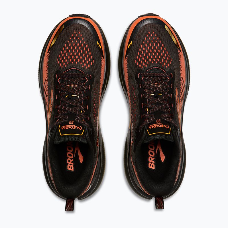 Férfi futócipők Brooks Cascadia 20 black/tigerlily/orange 5