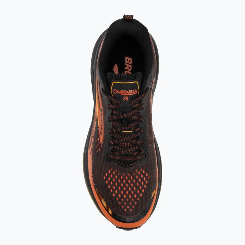 Férfi futócipők Brooks Cascadia 20 black/tigerlily/orange 5