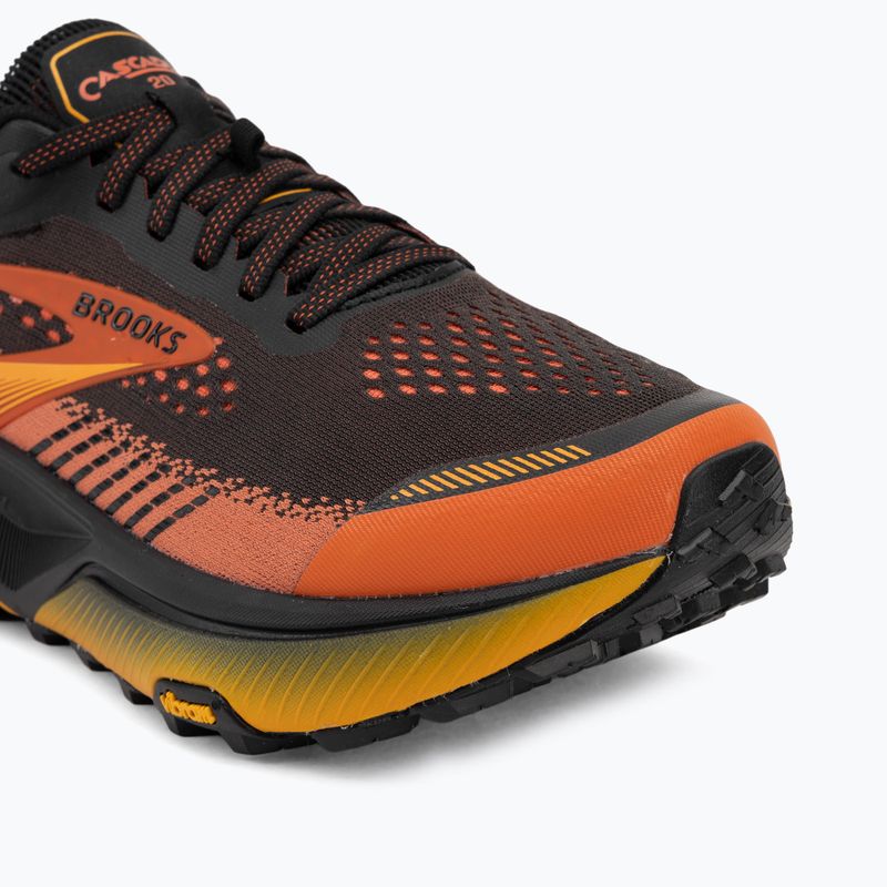 Férfi futócipők Brooks Cascadia 20 black/tigerlily/orange 7