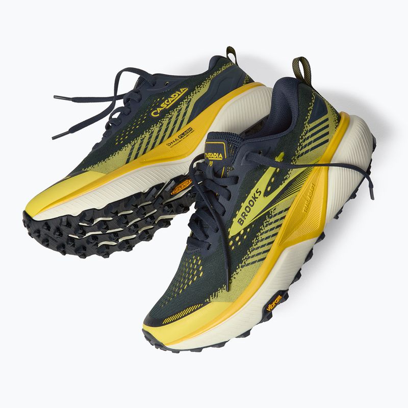 Férfi futócipők Brooks Cascadia 20 navy/nightlife/grey 6