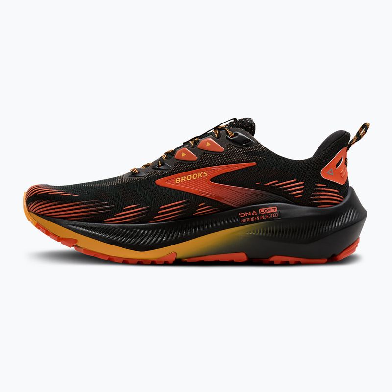 Férfi futócipők Brooks Ghost Trail black/red/orange 3