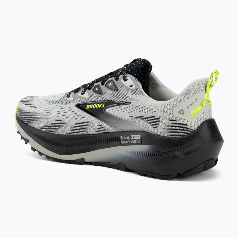 Férfi futócipők Brooks Ghost Trail grey/black/nightlife 3