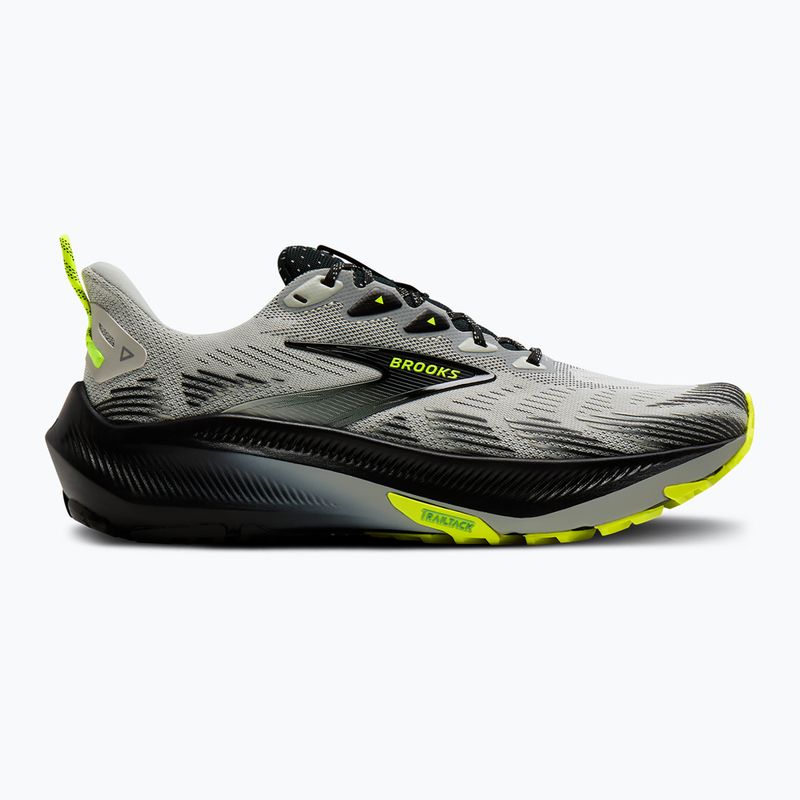 Férfi futócipők Brooks Ghost Trail grey/black/nightlife 2