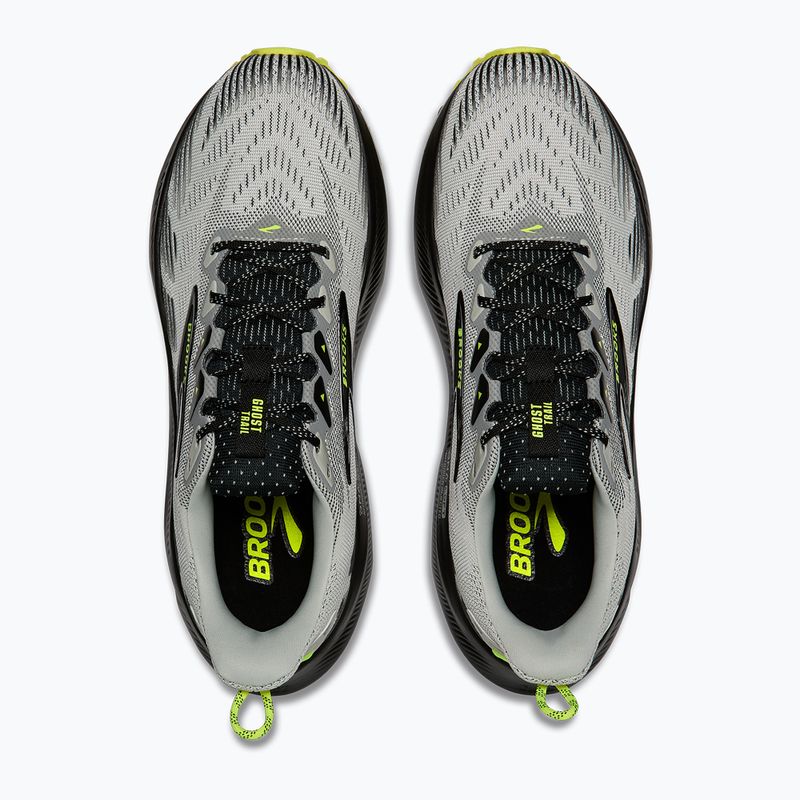 Férfi futócipők Brooks Ghost Trail grey/black/nightlife 5