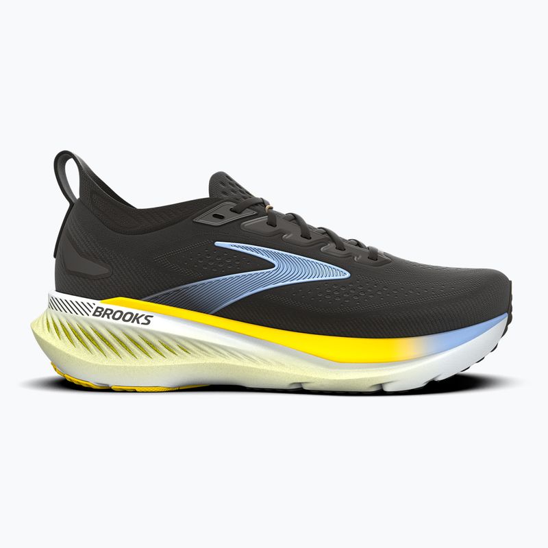 Férfi futócipők Brooks Glycerin GTS 23 black/cyber yellow/nightlife 2