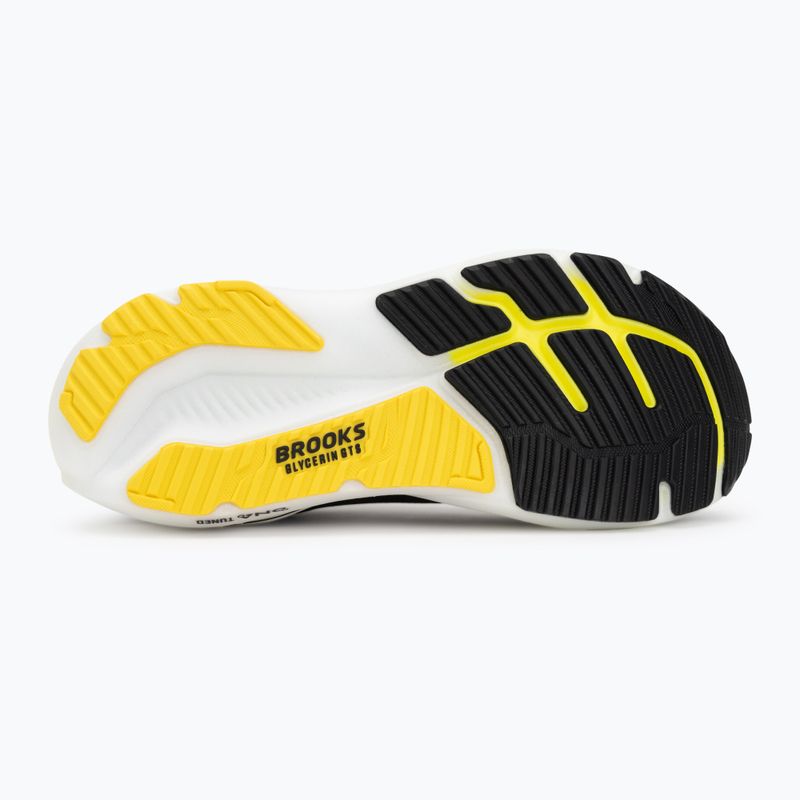 Férfi futócipők Brooks Glycerin GTS 23 black/cyber yellow/nightlife 4