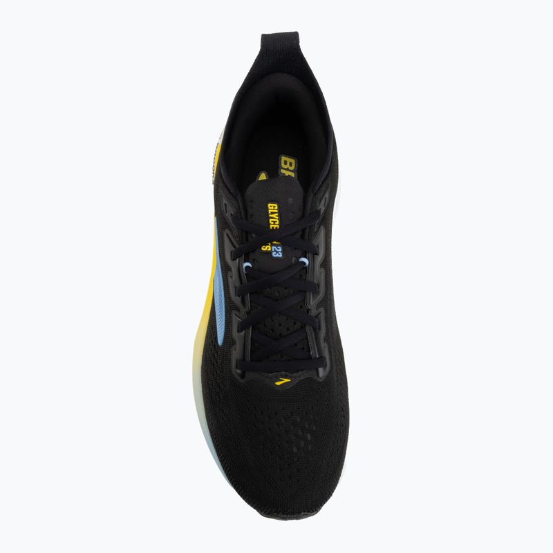 Férfi futócipők Brooks Glycerin GTS 23 black/cyber yellow/nightlife 5