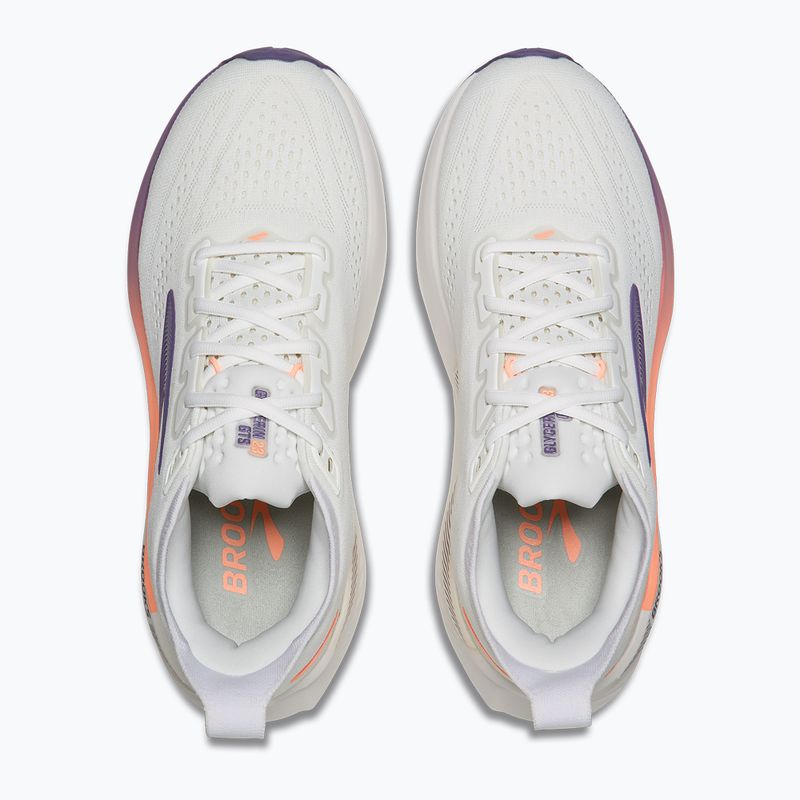 Női futócipők Brooks Glycerin GTS 23 white/mulled grape/clear 5
