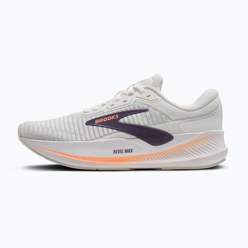 Női futócipők Brooks Revel Max brightwhite/mulledgrape/peach 2