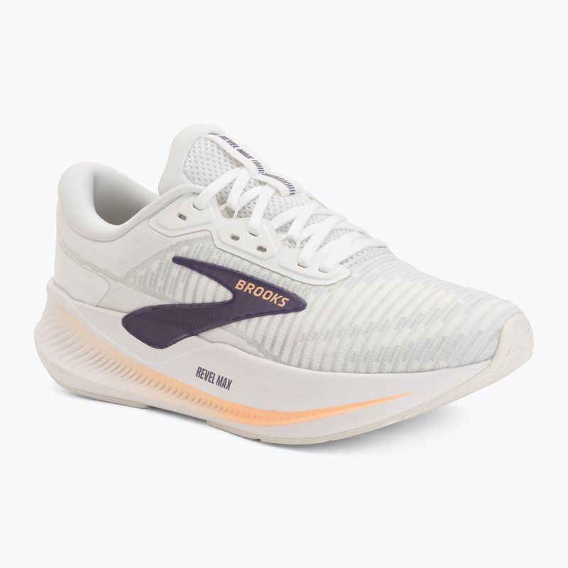 Női futócipők Brooks Revel Max brightwhite/mulledgrape/peach